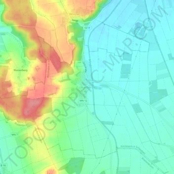 Topografische Karte Hasberg, Höhe, Relief