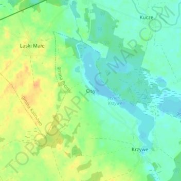Topografische Karte Seeheim, Höhe, Relief