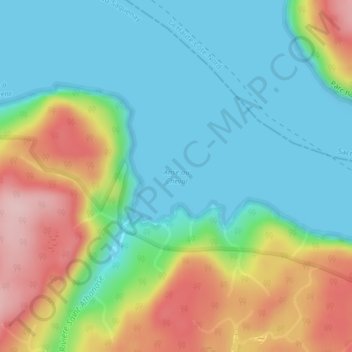 Topografische Karte Anse au Cheval, Höhe, Relief