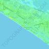 Topografische Karte Long Beach Resort, Höhe, Relief