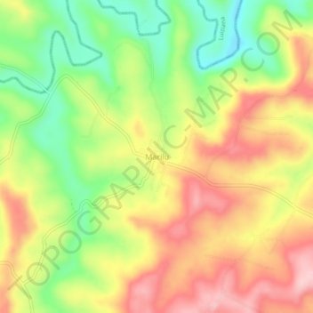 Topografische Karte Marilu, Höhe, Relief