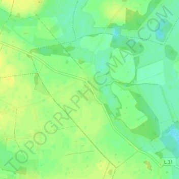 Topografische Karte Schwerinsburg, Höhe, Relief