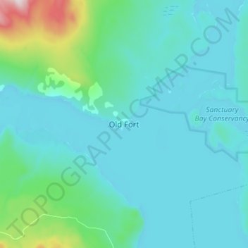 Topografische Karte Old Fort, Höhe, Relief