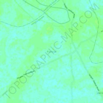 Topografische Karte Pathrail, Höhe, Relief