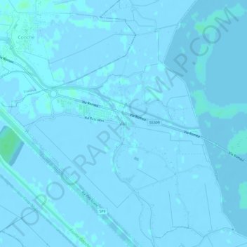 Topografische Karte Valli, Höhe, Relief