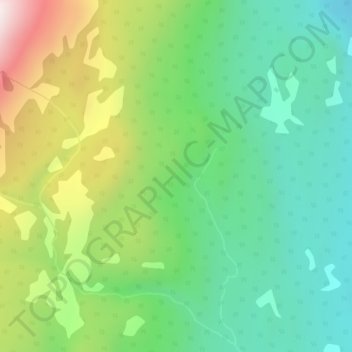 Topografische Karte Pelly Mountains, Höhe, Relief