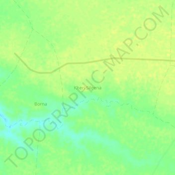 Topografische Karte Kheri Silgena, Höhe, Relief