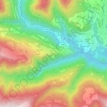 Topografische Karte Arina, Höhe, Relief