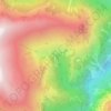 Topografische Karte Cascata del Rio, Höhe, Relief