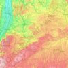 Topografische Karte Welzheimer Wald, Höhe, Relief