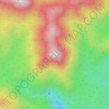 Topografische Karte Bukit Gaut, Höhe, Relief