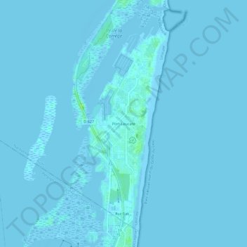 Topografische Karte Port-Leucate, Höhe, Relief