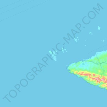 Topografische Karte Kamet, Höhe, Relief
