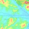 Topografische Karte Kampung Gemetir Seberang, Höhe, Relief