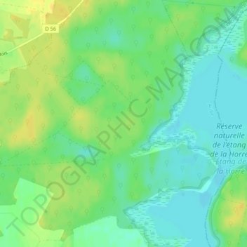 Topografische Karte Forêt de Montmorency, Höhe, Relief