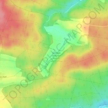 Topografische Karte Lixenfeld, Höhe, Relief