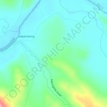 Topografische Karte Kangaroo Mount, Höhe, Relief