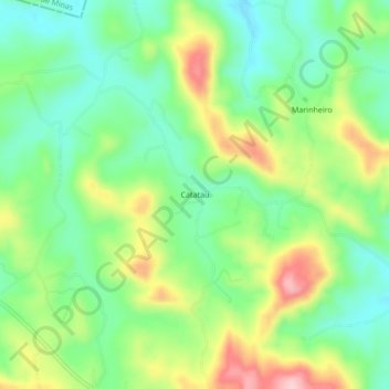 Topografische Karte Catatau, Höhe, Relief