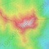 Topografische Karte Gunung Besar Hantu, Höhe, Relief