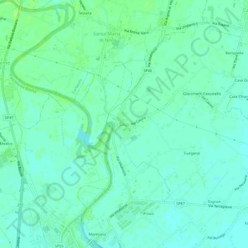 Topografische Karte Tavo, Höhe, Relief