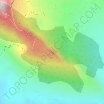 Topografische Karte Cara del Indio, Höhe, Relief