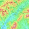 Topografische Karte Trentschin, Höhe, Relief