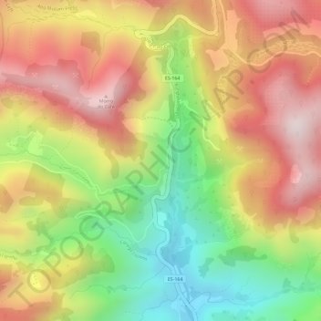 Topografische Karte Mutum Preto, Höhe, Relief