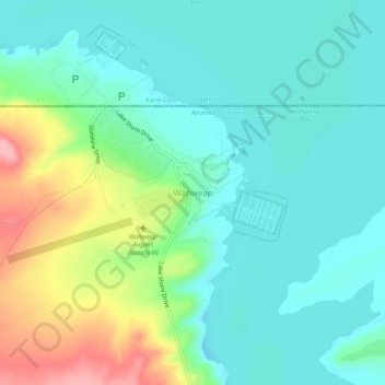 Topografische Karte Wahweap, Höhe, Relief