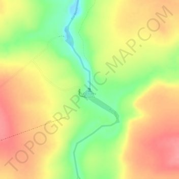 Topografische Karte Cachoeira da Velha, Höhe, Relief