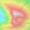 Topografische Karte Rinjani Peak, Höhe, Relief