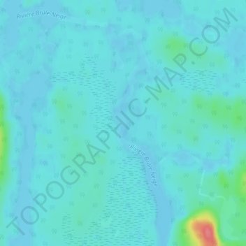 Topografische Karte Lac Brûle-Neige, Höhe, Relief