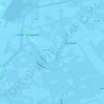 Topografische Karte Bollhaus, Höhe, Relief