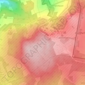 Topografische Karte Stegskopf, Höhe, Relief