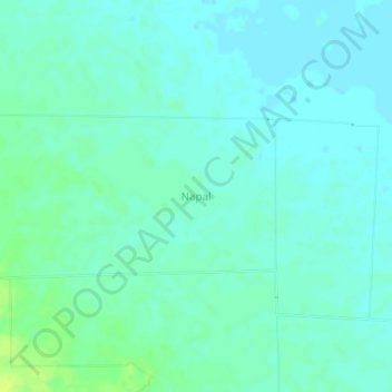 Topografische Karte Napal, Höhe, Relief