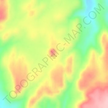 Topografische Karte Conical Hill, Höhe, Relief