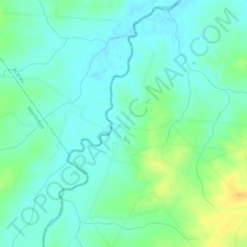 Topografische Karte Leste, Höhe, Relief
