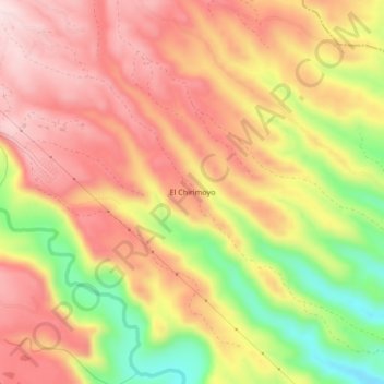 Topografische Karte El Chirimoyo, Höhe, Relief