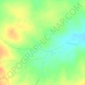 Topografische Karte Pedra Furada, Höhe, Relief
