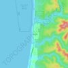Topografische Karte Beverly Beach, Höhe, Relief