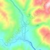 Topografische Karte Siulak Deras Mudik, Höhe, Relief