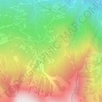Topografische Karte Pian Gelassa, Höhe, Relief