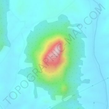 Topografische Karte Serra do Pilão, Höhe, Relief