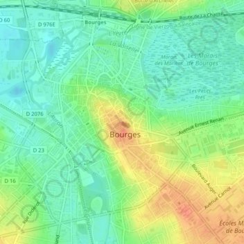 Topografische Karte 1803301 - G, Höhe, Relief