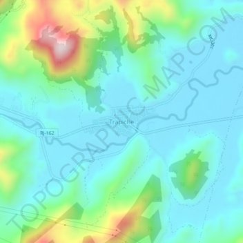 Topografische Karte Trapiche, Höhe, Relief