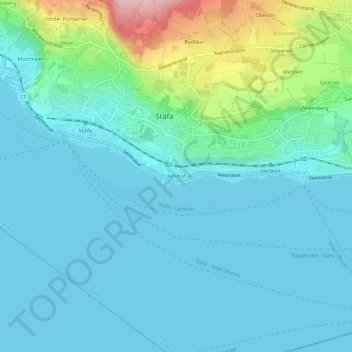 Topografische Karte Kehlhof, Höhe, Relief