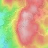 Topografische Karte Signal du Montjeu, Höhe, Relief