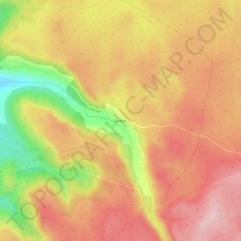Topografische Karte La Hoz, Höhe, Relief