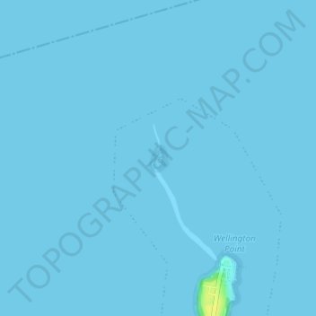 Topografische Karte King Island, Höhe, Relief