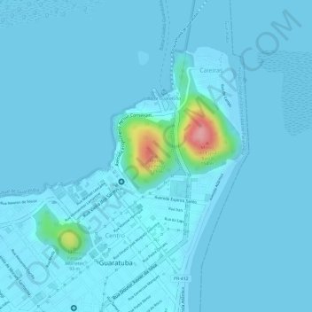Topografische Karte Morro do Pinto, Höhe, Relief