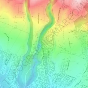 Topografische Karte Roche Maigre, Höhe, Relief